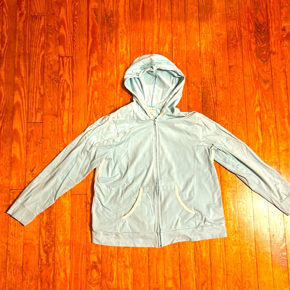 Motherhood Maternity zip up hooded sweatshirt size large